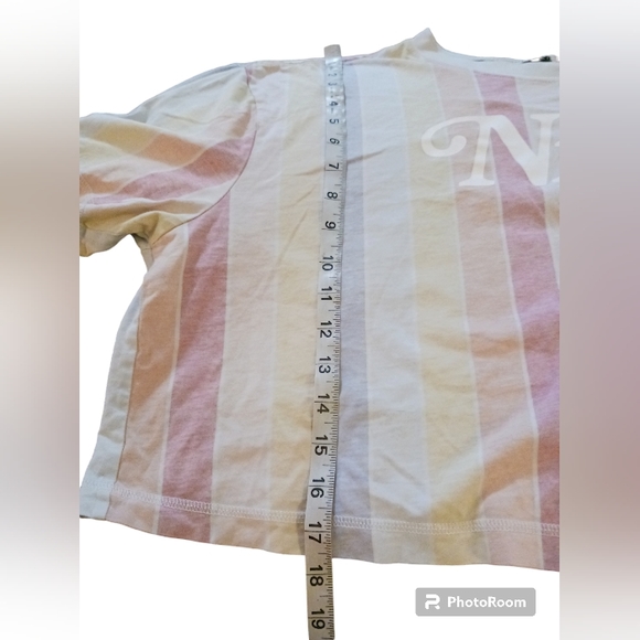 NIKE. Rainbow cropped summer tee. Womens 1X - Picture 5 of 7